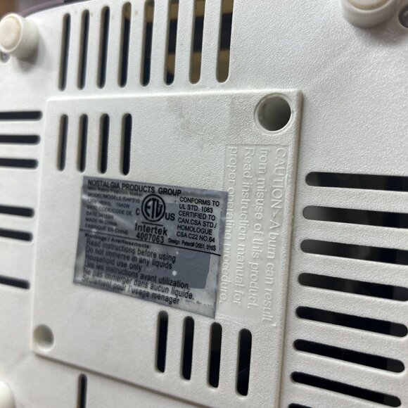 Hot Air Popcorn Maker Machine Mini Popper Nostalgia 50's Style Red & White - Picture 6 of 6